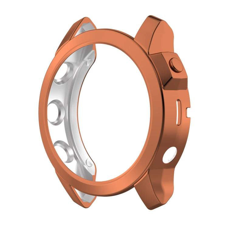 For Garmin Epix Pro 51mm Half Package Electroplated TPU Watch Protective Case(Gold) - Watch Cases by PMC TechLife | Online Shopping South Africa | PMC TechLife