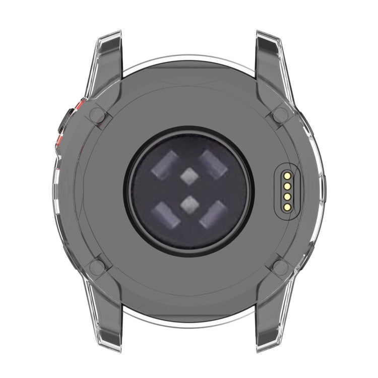 For Garmin Epix Pro 42mm Half-Package TPU Watch Protective Case(Transparent Purple) - Watch Cases by PMC TechLife | Online Shopping South Africa | PMC TechLife | Buy Now Pay Later Mobicred