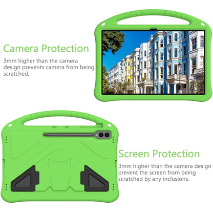 For Samsung Galaxy Tab S9 Ultra EVA Shockproof Tablet Case with Holder(Green) - Galaxy Tab S9 Ultra Cases by PMC Jewellery | Online Shopping South Africa | PMC Jewellery | Buy Now Pay Later Mobicred