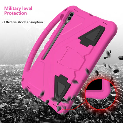 For Samsung Galaxy Tab S10 Ultra 14.6 EVA Shockproof Tablet Case with Holder(Rose Red) - Tab S10 Ultra Cases by PMC Jewellery | Online Shopping South Africa | PMC Jewellery | Buy Now Pay Later Mobicred