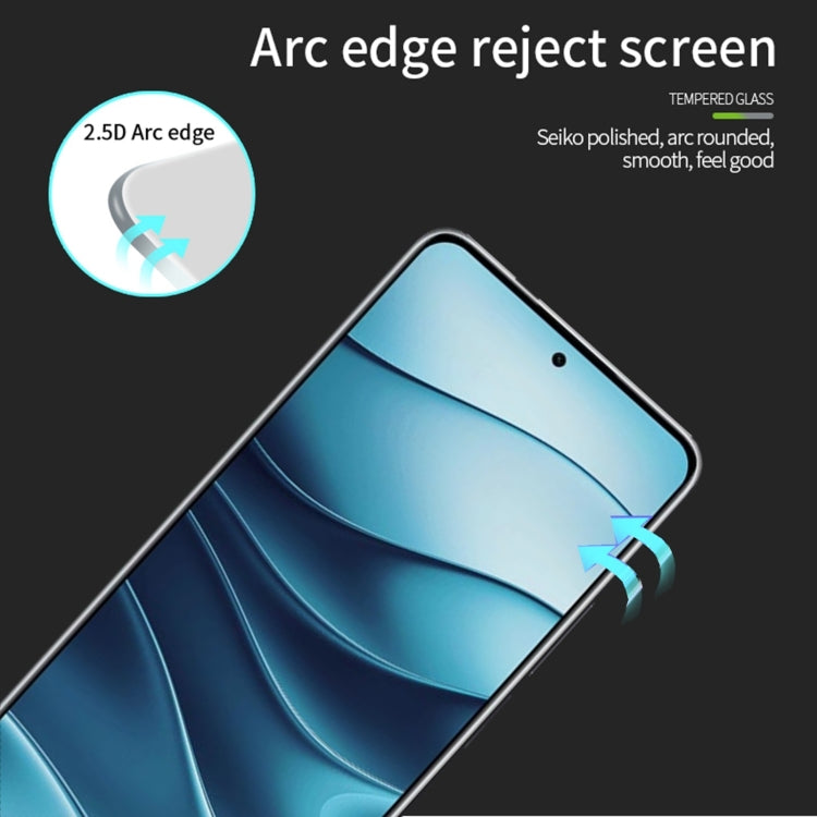 For Xiaomi Redmi Note 14 5G MOFI 9H 2.5D Full Screen Tempered Glass Film(Black) - Note 14 Tempered Glass by MOFI | Online Shopping South Africa | PMC Jewellery | Buy Now Pay Later Mobicred