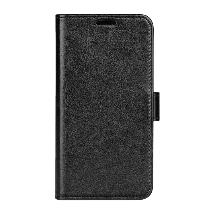 For Motorola Moto G Play 2024 R64 Texture Horizontal Flip Leather Phone Case(Black) - Motorola Cases by PMC Jewellery | Online Shopping South Africa | PMC Jewellery | Buy Now Pay Later Mobicred