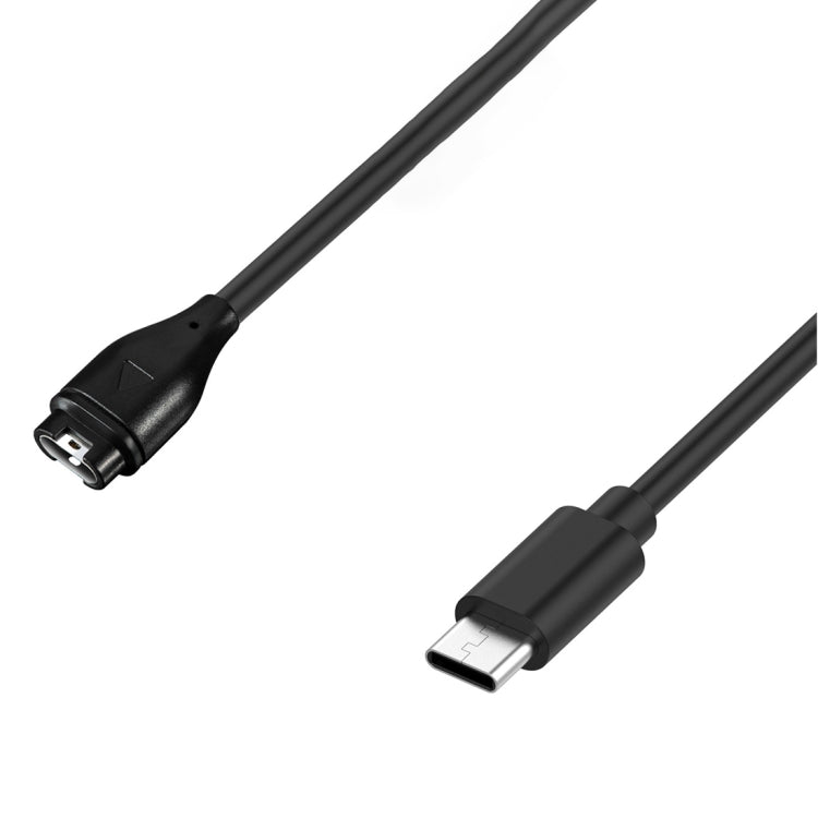 For Garmin Quatix 5 Type-C Port Watch Charger With Data Transmission(Black) - Charger by PMC TechLife | Online Shopping South Africa | PMC TechLife | Buy Now Pay Later Mobicred