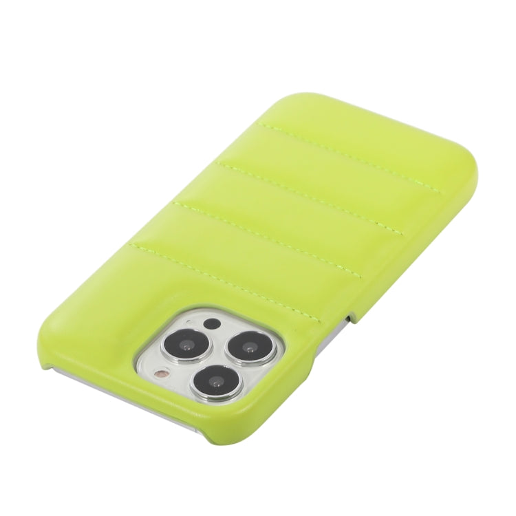 For iPhone 15 Pro Down Jacket Airbag Shockproof Phone Case(Teal) - iPhone 15 Pro Cases by PMC TechLife | Online Shopping South Africa | PMC TechLife | Buy Now Pay Later Mobicred