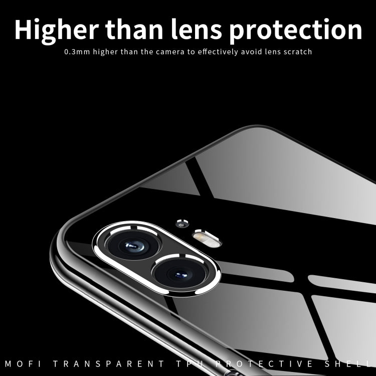 For Nothing Phone 2 MOFI Ming Series Ultra-thin TPU Phone Case(Transparent) - More Brand by MOFI | Online Shopping South Africa | PMC TechLife | Buy Now Pay Later Mobicred