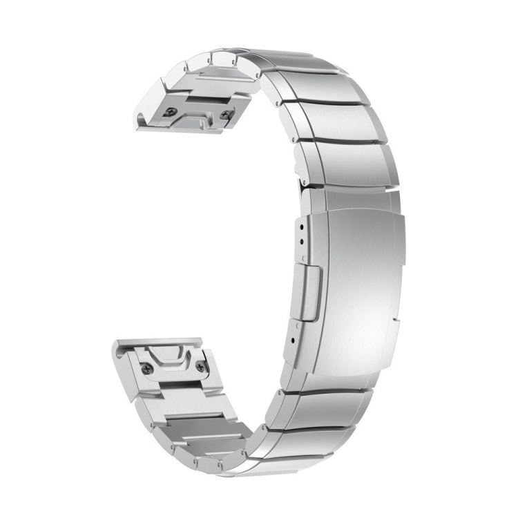 For Garmin Instinct 2X Solar 26mm Titanium Alloy Quick Release Watch Band(Sliver) - Watch Bands by PMC TechLife | Online Shopping South Africa | PMC TechLife