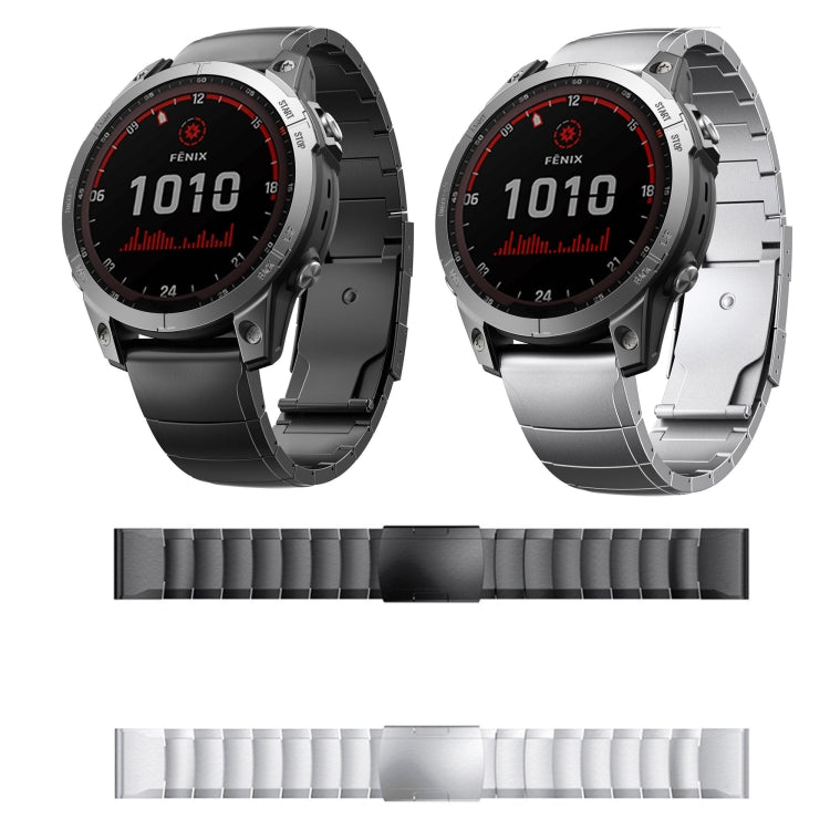 For Garmin Enduro 3 Titanium Alloy Quick Release 26mm Watch Band(Sliver) - free shipping - PMC TechLife - Order now!