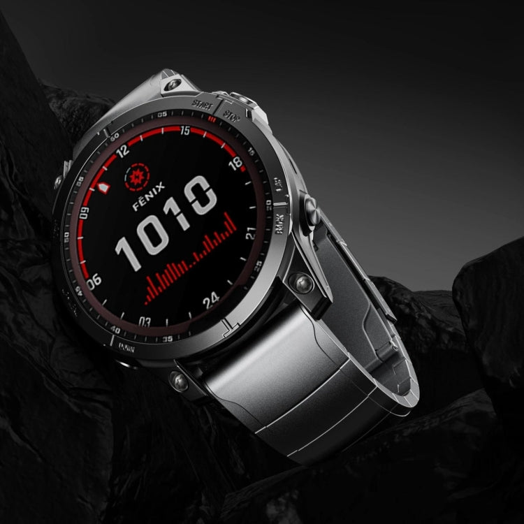 For Garmin Descent MK 2i 26mm Titanium Alloy Quick Release Watch Band(Sliver) - Watch Bands by PMC TechLife | Online Shopping South Africa | PMC TechLife