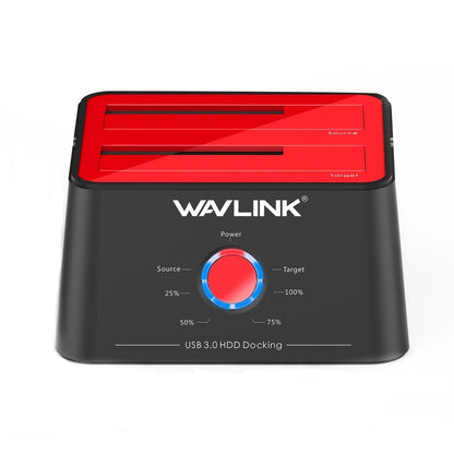 Wavlink ST334U SSD Dual Bay External Hard Drive Docking Station USB 3.0 to SATA I/II/III(UK Plug) - External Hard Drives by WAVLINK | Online Shopping South Africa | PMC Jewellery | Buy Now Pay Later Mobicred