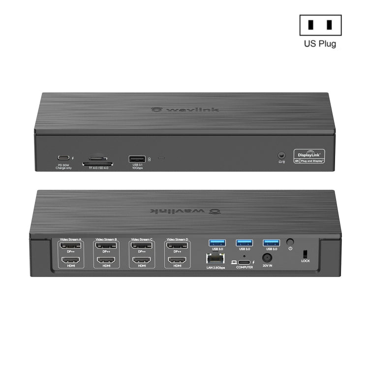 Wavlink UG69PD8 100W PD 18 in 1 Type-C Dock Compatible Type-C Universal Docking Station, Plug:US Plug - free shipping - PMc TechLife - Order now!