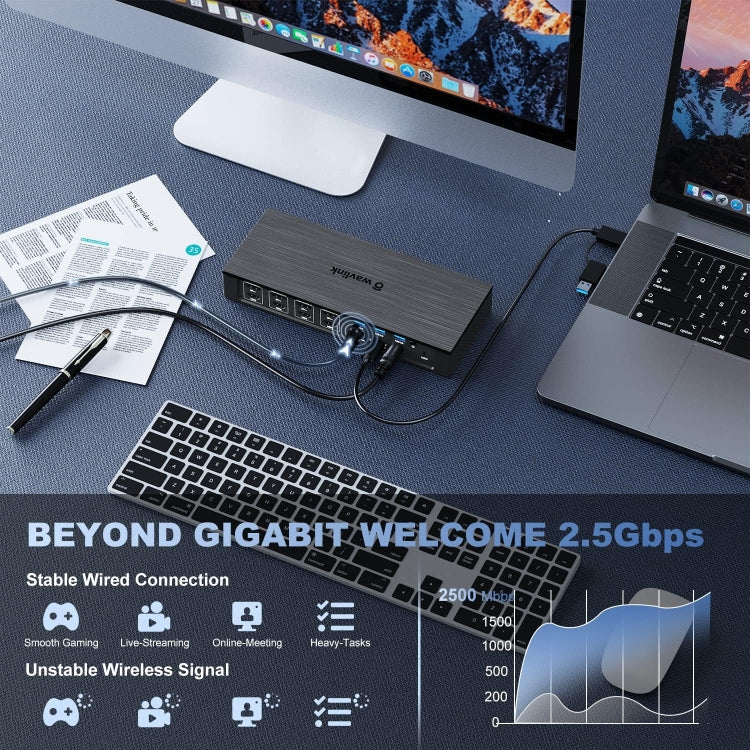 Wavlink UG69PD8 100W PD 18 in 1 Type-C Dock Compatible Type-C Universal Docking Station, Plug:EU Plug - free shipping - PMc TechLife - Order now!