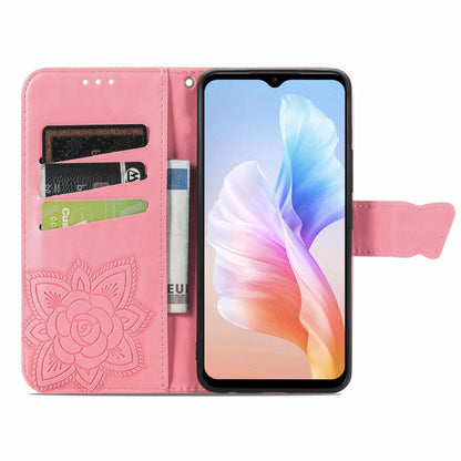 For DOOGEE X98 Pro / X98 Butterfly Love Flower Embossed Leather Phone Case(Pink) - Doogee Cases by PMC Jewellery | Online Shopping South Africa | PMC Jewellery | Buy Now Pay Later Mobicred