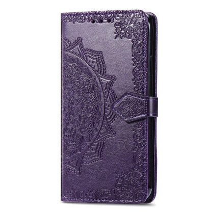 For Blackview A96 Mandala Flower Embossed Leather Phone Case(Purple) - More Brand by PMC Jewellery | Online Shopping South Africa | PMC Jewellery