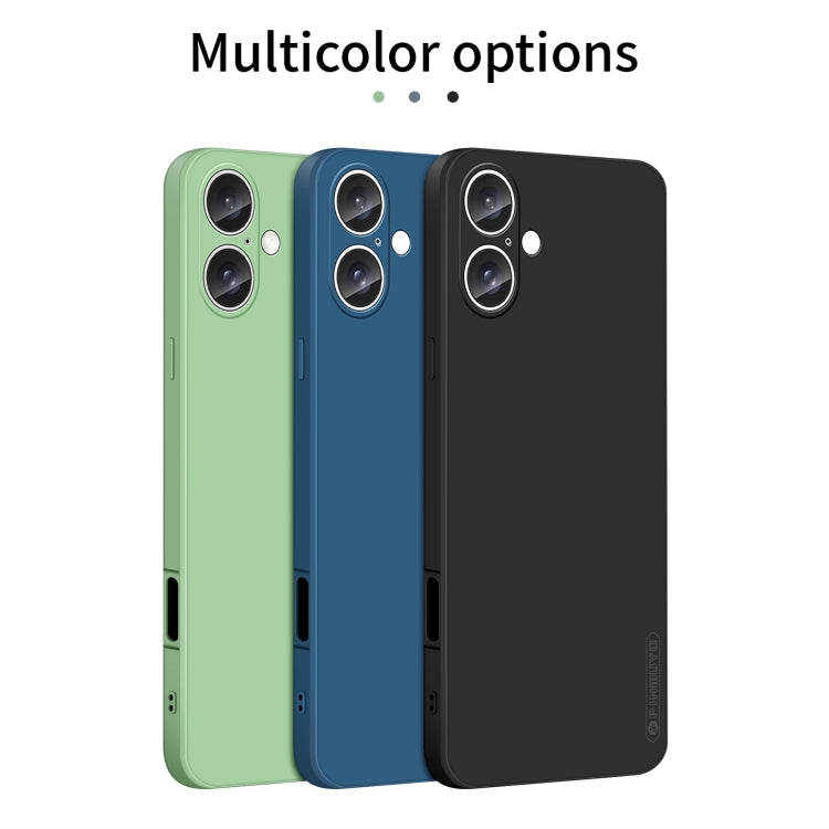 For iPhone 16 Plus PINWUYO Sense Series Liquid Silicone TPU Phone Case(Blue) - free shipping - PMC Jewellery - Order now!