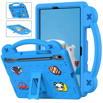 For Samsung Galaxy Tab S9 FE / X510N Handle Kickstand Children EVA Shockproof Tablet Case(Sky Blue) - Galaxy Tab S9 FE by PMC Jewellery | Online Shopping South Africa | PMC Jewellery