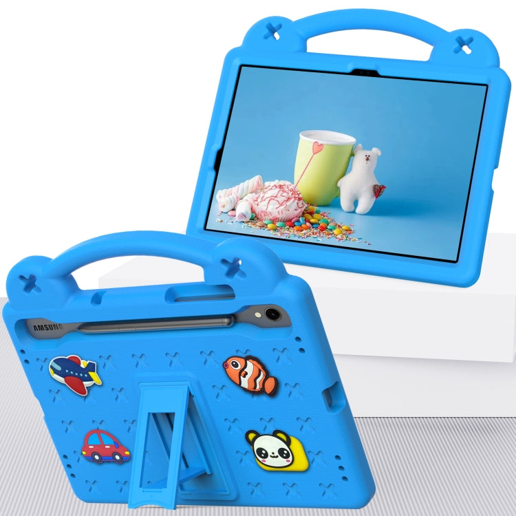 For Samsung Galaxy Tab S9 FE / X510N Handle Kickstand Children EVA Shockproof Tablet Case(Sky Blue) - Galaxy Tab S9 FE by PMC Jewellery | Online Shopping South Africa | PMC Jewellery