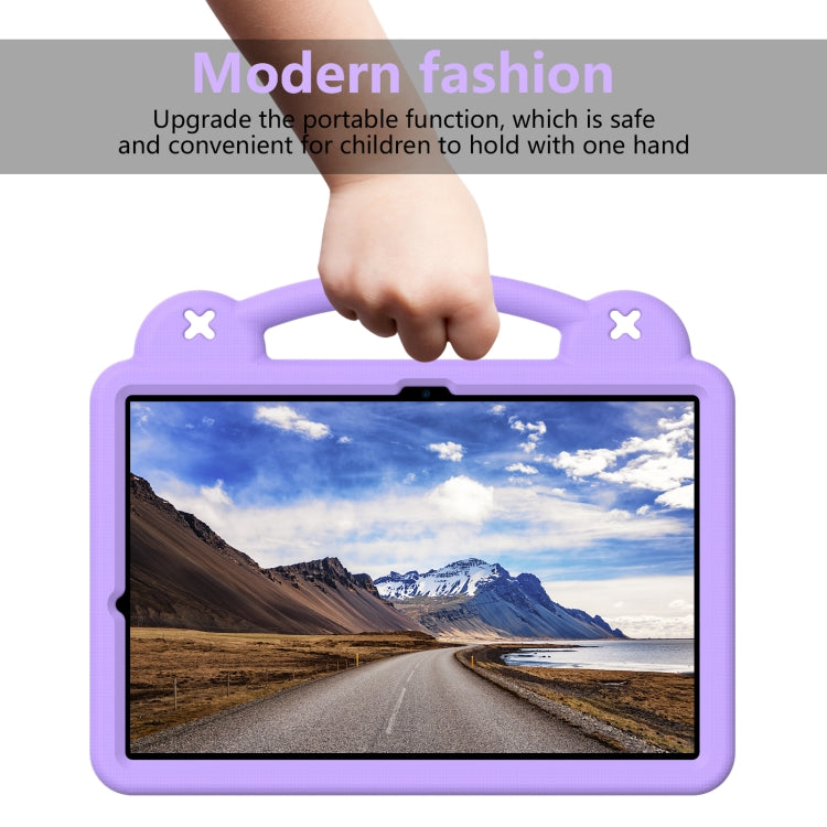 For Samsung Galaxy Tab S9+ 12.4 X810 Handle Kickstand Children EVA Shockproof Tablet Case(Light Purple) - Galaxy Tab S9+ Cases by PMC Jewellery | Online Shopping South Africa | PMC Jewellery | Buy Now Pay Later Mobicred