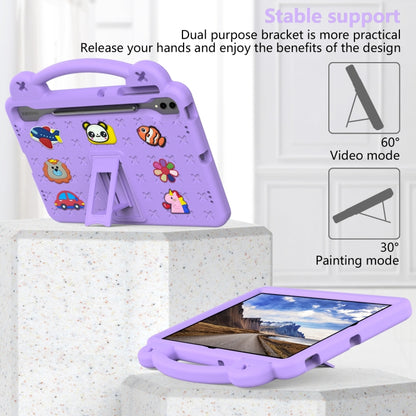 For Samsung Galaxy Tab S10+12.4 X820 Handle Kickstand Children EVA Shockproof Tablet Case(Light Purple) - Tab S10+ Cases by PMC Jewellery | Online Shopping South Africa | PMC Jewellery | Buy Now Pay Later Mobicred