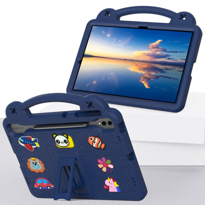 For Samsung Galaxy Tab S10+12.4 X820 Handle Kickstand Children EVA Shockproof Tablet Case(Navy Blue) - Tab S10+ Cases by PMC Jewellery | Online Shopping South Africa | PMC Jewellery | Buy Now Pay Later Mobicred