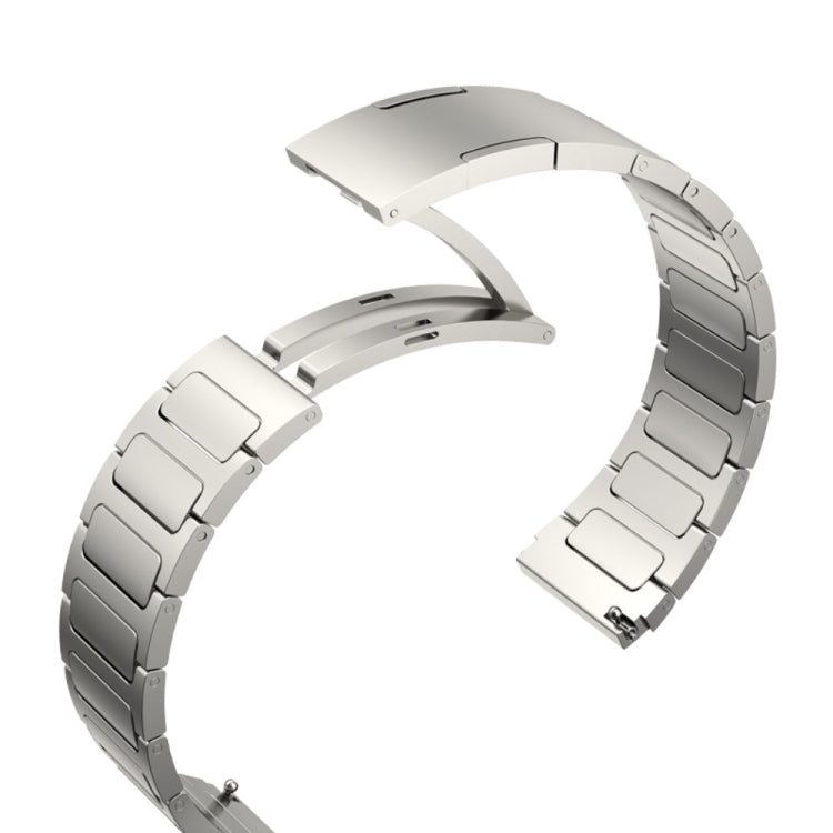 For Xiaomi Haylou RT2 LS10 22mm I-Shaped Titanium Alloy Watch Band(Grey) - Watch Bands by PMC TechLife | Online Shopping South Africa | PMC TechLife