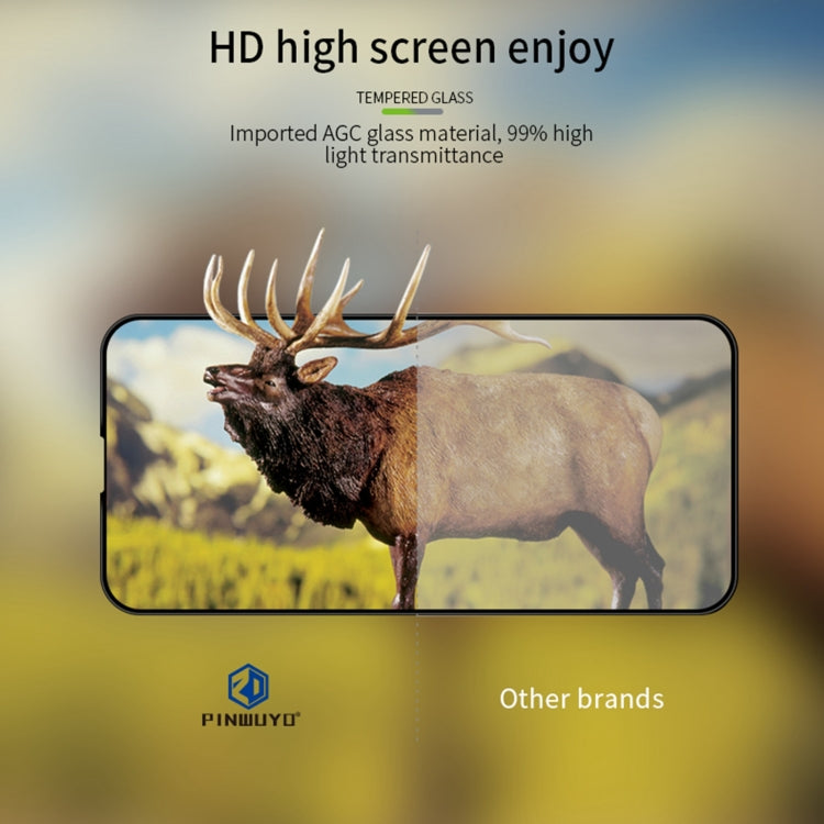 For iPhone 16 Plus PINWUYO 9H 3D Curved Full Screen Explosion-proof Tempered Glass Film(Black) - iPhone 16 Plus Tempered Glass by PINWUYO | Online Shopping South Africa | PMC TechLife | Buy Now Pay Later Mobicred