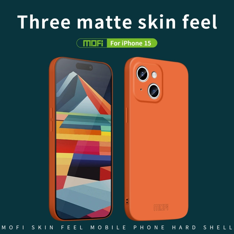 For iPhone 15 MOFI Qin Series Skin Feel All-inclusive PC Phone Case(Black) - free shipping - PMC TechLife - Order now!