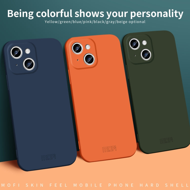 For iPhone 15 MOFI Qin Series Skin Feel All-inclusive PC Phone Case(Blue) - iPhone 15 Cases by MOFI | Online Shopping South Africa | PMC TechLife | Buy Now Pay Later Mobicred
