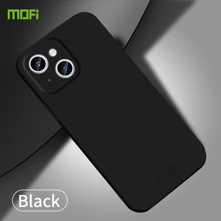 For iPhone 14 MOFI Qin Series Skin Feel All-inclusive PC Phone Case(Black) - iPhone 14 Cases by MOFI | Online Shopping South Africa | PMC Jewellery