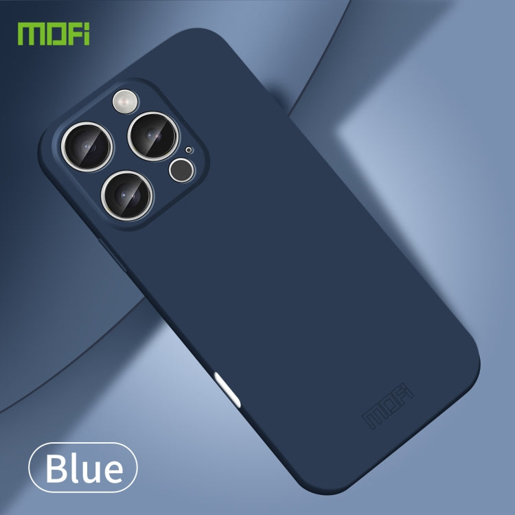 For iPhone 16 Pro MOFI Qin Series Skin Feel All-inclusive PC Phone Case(Blue) - free shipping - PMC Jewellery - Order now!