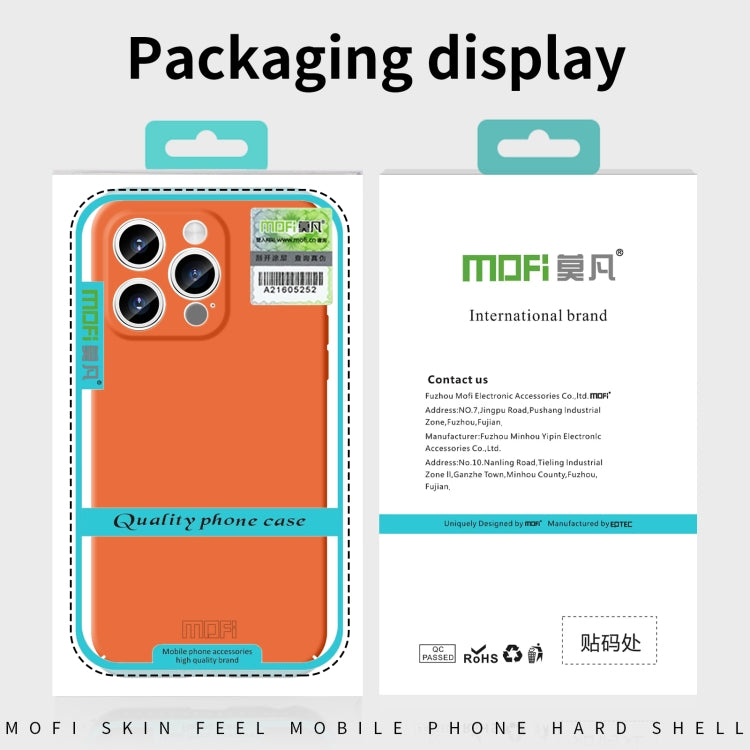 For iPhone 16 Pro MOFI Qin Series Skin Feel All-inclusive PC Phone Case(Blue) - free shipping - PMC Jewellery - Order now!