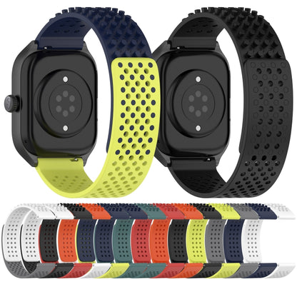 For Garmin Forerunner 265 22mm Holes Breathable 3D Dots Silicone Watch Band(Orange) - Watch Bands by PMC Jewellery | Online Shopping South Africa | PMC Jewellery