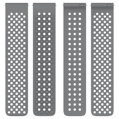 For Garmin Venu 3 22mm Holes Breathable 3D Dots Silicone Watch Band(Grey) - Watch Bands by PMC Jewellery | Online Shopping South Africa | PMC Jewellery
