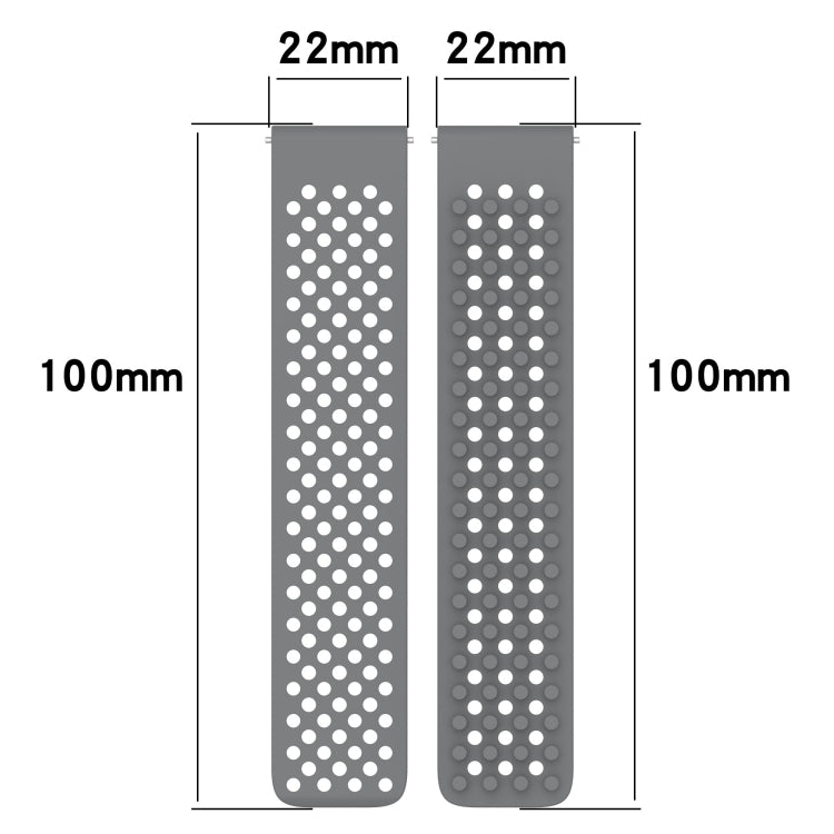 For Garmin Venu 3 22mm Holes Breathable 3D Dots Silicone Watch Band(Orange+White) - Watch Bands by PMC Jewellery | Online Shopping South Africa | PMC Jewellery