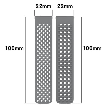 For Garmin Forerunner 255 22mm Holes Breathable 3D Dots Silicone Watch Band(Olive Green) - Watch Bands by PMC Jewellery | Online Shopping South Africa | PMC Jewellery