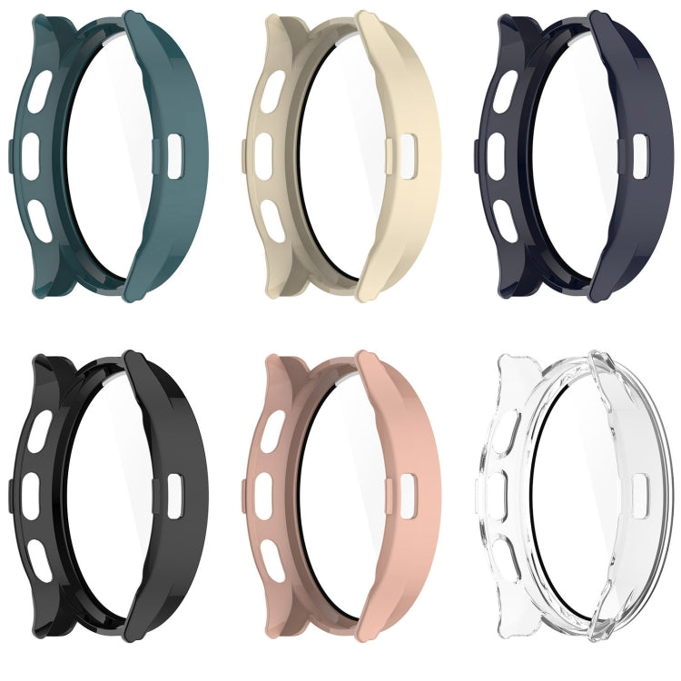 For Garmin Venu 3 PC + Tempered Film Integrated Watch Protective Case(Pink) - Watch Cases by PMC TechLife | Online Shopping South Africa | PMC TechLife | Buy Now Pay Later Mobicred