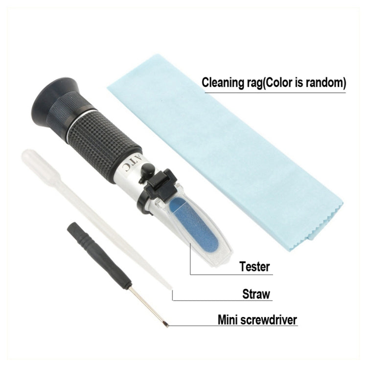 RZ121 Alcohol Refractometer Grape Wine Sugar Content 0~25% Alcohol Concentration 0~40% Brix Tester Meter ATC Handheld Tool - Digital Refractometer by PMC Jewellery | Online Shopping South Africa | PMC Jewellery | Buy Now Pay Later Mobicred