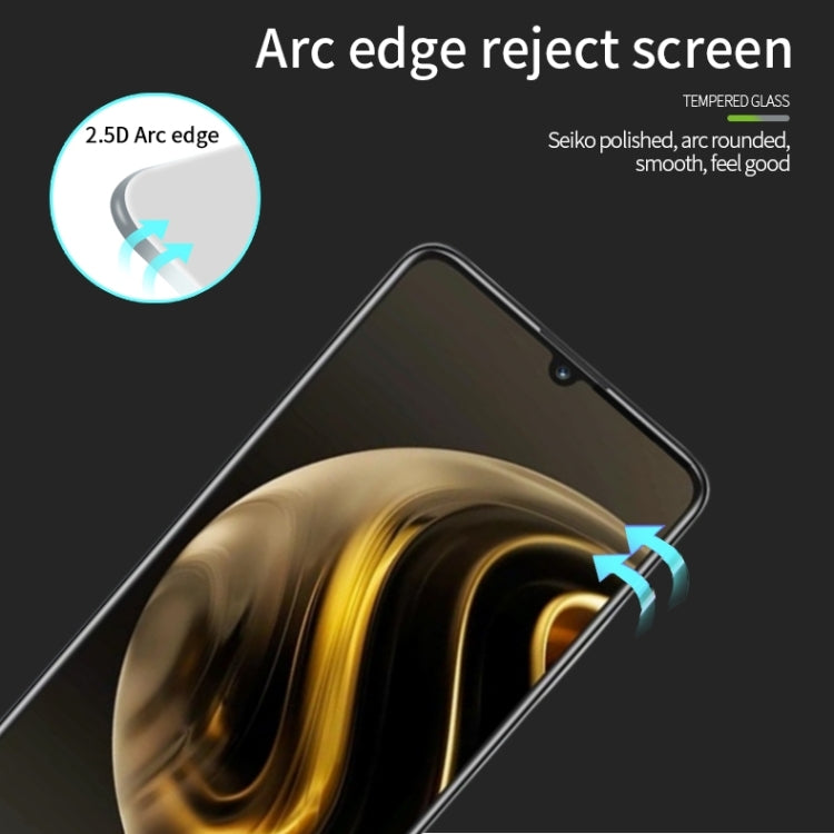 For Huawei Enjoy 70 MOFI 9H 2.5D Full Screen Tempered Glass Film(Black) - Huawei Tempered Glass by MOFI | Online Shopping South Africa | PMC TechLife