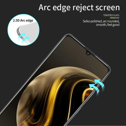 For Huawei nova Y72 MOFI 9H 2.5D Full Screen Tempered Glass Film(Black) - Huawei Tempered Glass by MOFI | Online Shopping South Africa | PMC Jewellery