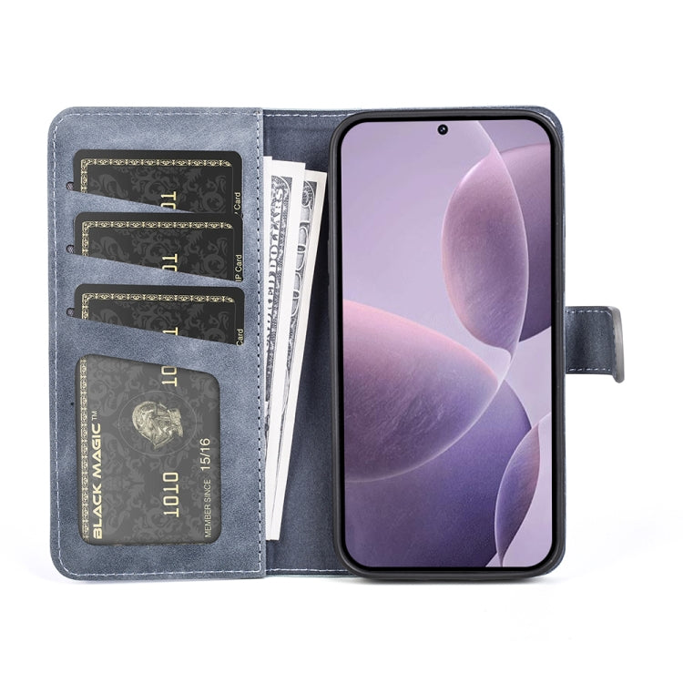 For Xiaomi Redmi K70 Stitching Horizontal Flip Leather Phone Case(Blue) - K70 Cases by PMC Jewellery | Online Shopping South Africa | PMC Jewellery | Buy Now Pay Later Mobicred