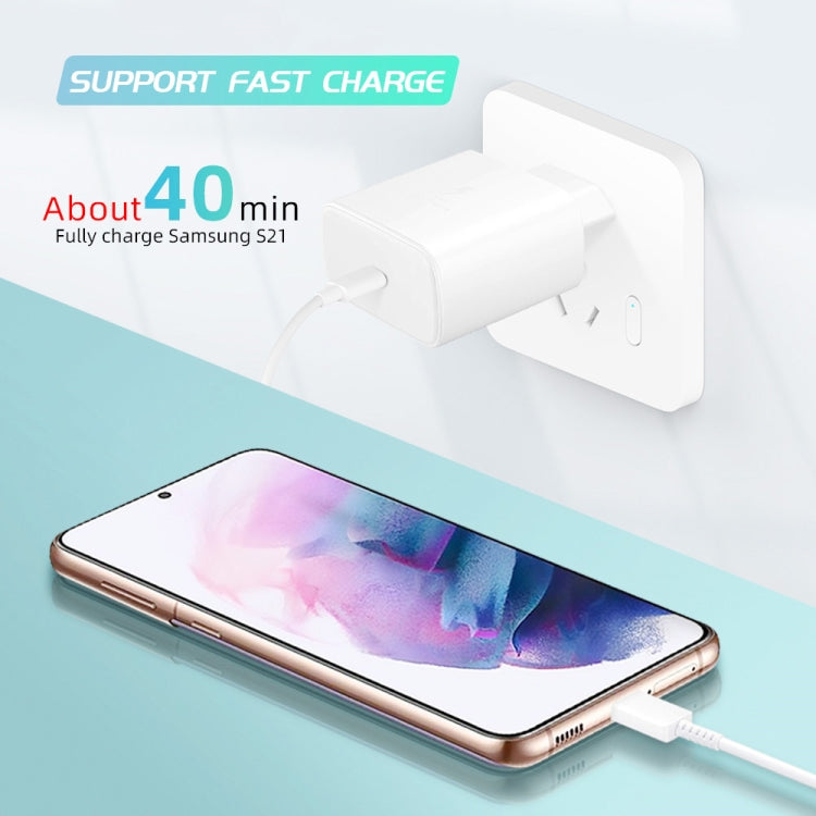 M135 PPS / PD 45W USB-C / Type-C Port Fast Charger with 5A Type-C to Type-C Cable, AU Plug(Black) - USB Charger by PMC TechLife | Online Shopping South Africa | PMC TechLife | Buy Now Pay Later Mobicred