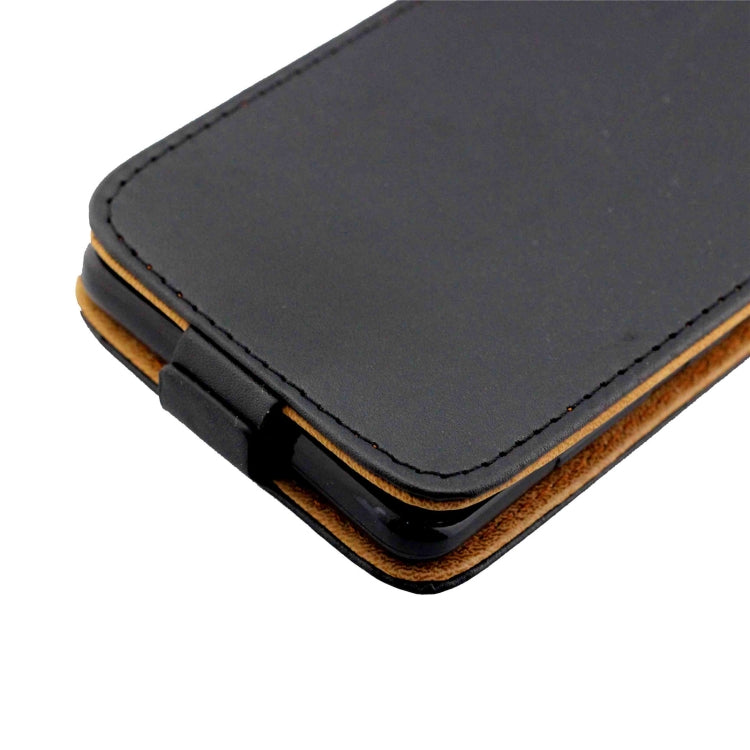 For iPhone 16 Pro Vertical Flip Leather Phone Case with Card Slot(Black) - iPhone 16 Pro Cases by PMC Jewellery | Online Shopping South Africa | PMC Jewellery | Buy Now Pay Later Mobicred