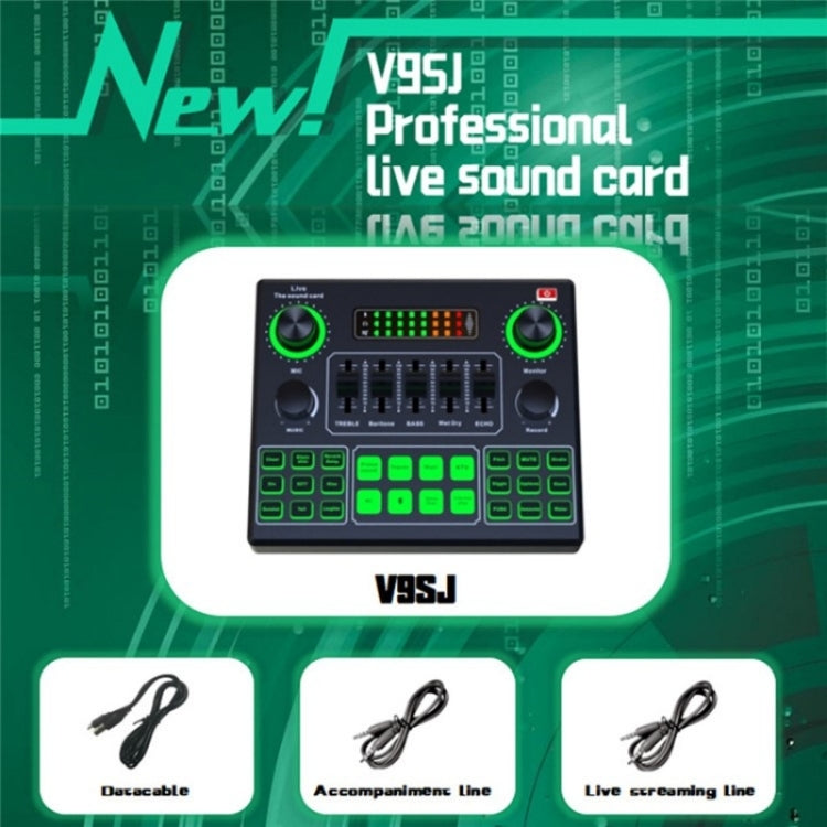 V9SJ Multifunctional Live Sound Card External Audio Mixer - Live Sound Effects Processors by PMC Jewellery | Online Shopping South Africa | PMC Jewellery | Buy Now Pay Later Mobicred