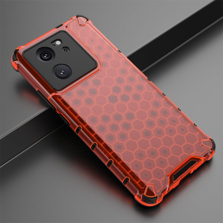 For Redmi K60 Ultra Shockproof Honeycomb Phone Case(Red) - Redmi K60 Ultra Cases by PMC TechLife | Online Shopping South Africa | PMC TechLife | Buy Now Pay Later Mobicred