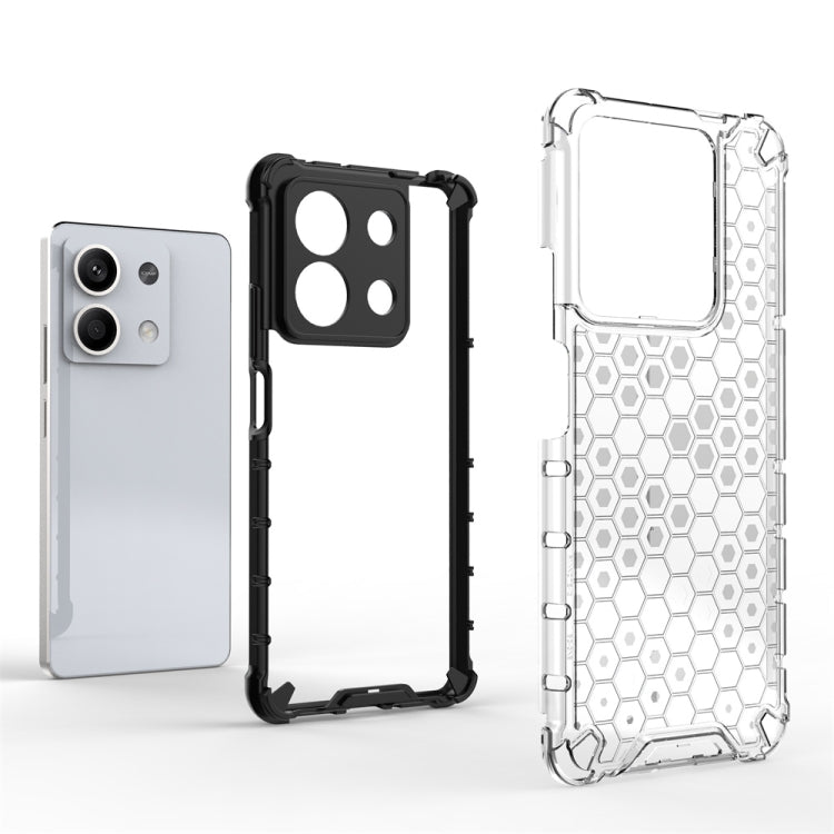 For Redmi Note 13 Shockproof Honeycomb Phone Case(White) - Note 13 Cases by PMC TechLife | Online Shopping South Africa | PMC TechLife | Buy Now Pay Later Mobicred
