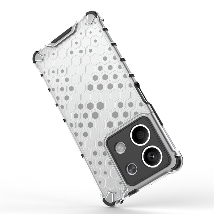 For Redmi Note 13 Shockproof Honeycomb Phone Case(Red) - Xiaomi Cases by PMC TechLife | Online Shopping South Africa | PMC TechLife | Buy Now Pay Later Mobicred