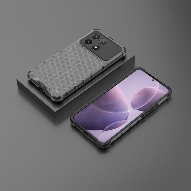 For Redmi K70 Shockproof Honeycomb Phone Case(Black) - Xiaomi Cases by PMC TechLife | Online Shopping South Africa | PMC TechLife | Buy Now Pay Later Mobicred