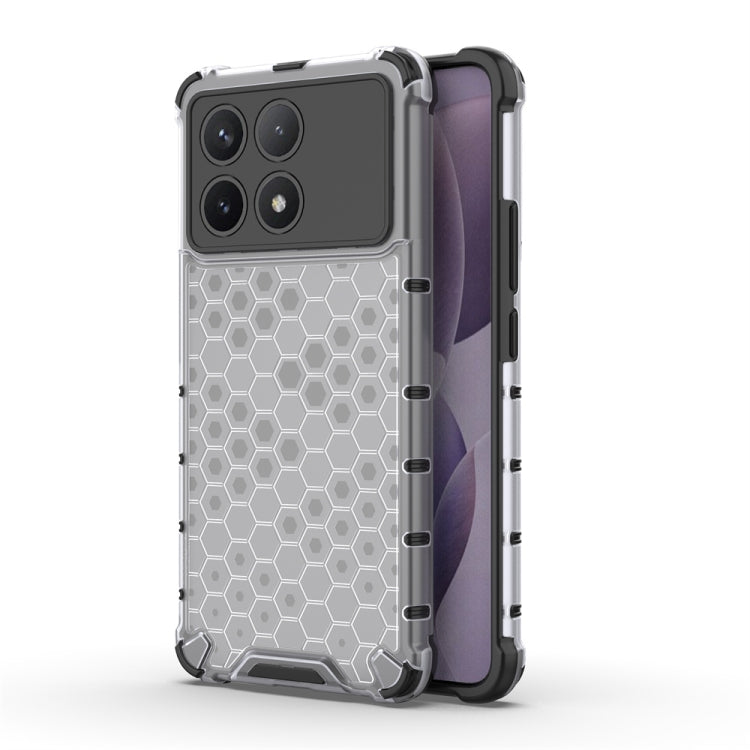For Redmi K70 Pro Shockproof Honeycomb Phone Case(White) - K70 Pro Cases by PMC TechLife | Online Shopping South Africa | PMC TechLife | Buy Now Pay Later Mobicred