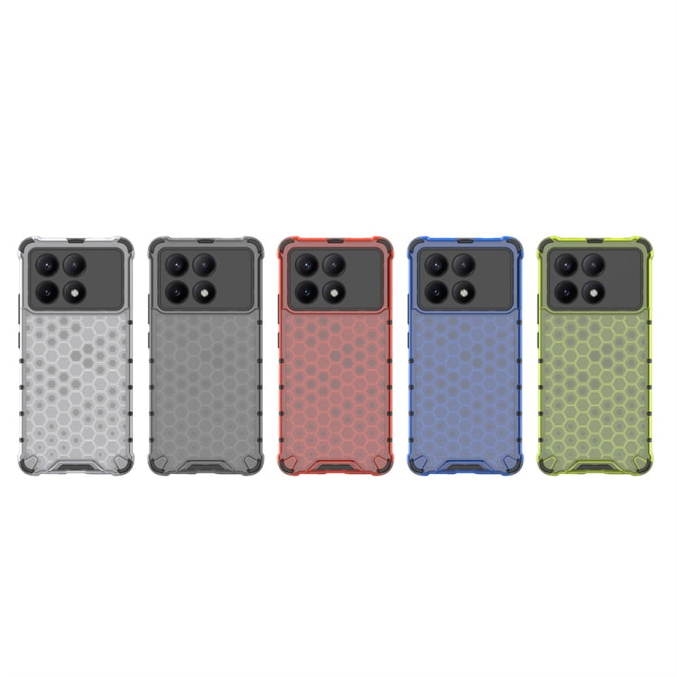 For Redmi K70E Shockproof Honeycomb Phone Case(Red) - K70E Cases by PMC TechLife | Online Shopping South Africa | PMC TechLife | Buy Now Pay Later Mobicred