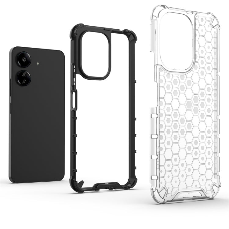 For  Redmi 13C 4G Shockproof Honeycomb Phone Case(Red) - Xiaomi Cases by PMC TechLife | Online Shopping South Africa | PMC TechLife | Buy Now Pay Later Mobicred