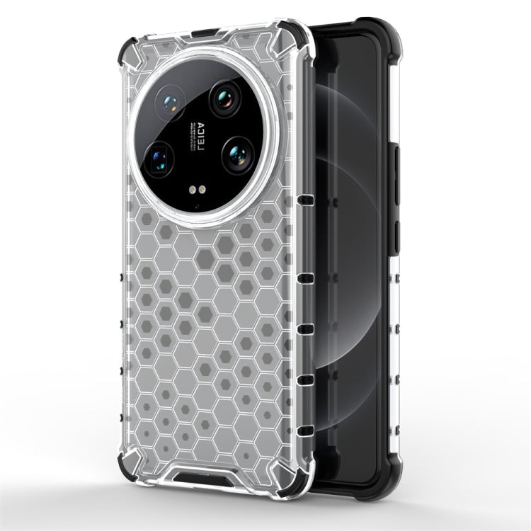 For Xiaomi 14 Ultra Shockproof Honeycomb Phone Case(White) - 14 Ultra Cases by PMC TechLife | Online Shopping South Africa | PMC TechLife | Buy Now Pay Later Mobicred